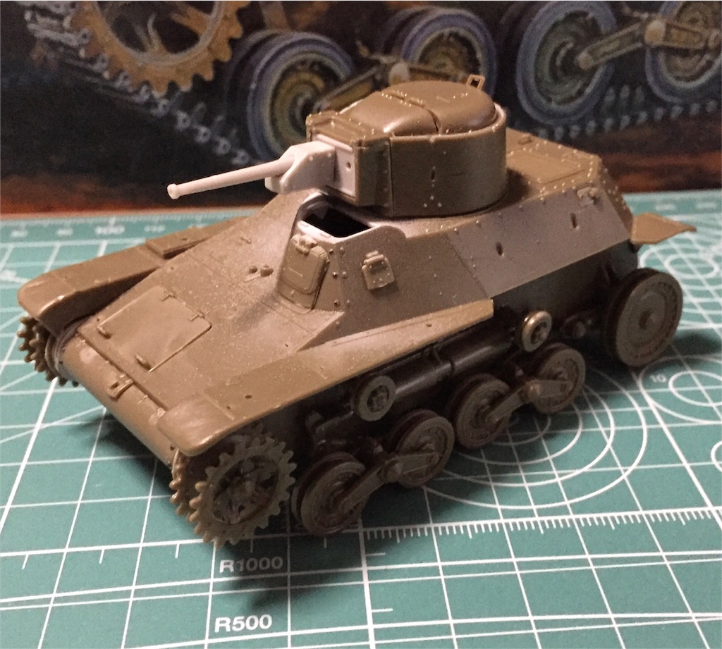 1/35ファインモールド製 97式軽装甲車テケ　プラモ完成品 1/35 九七式軽装甲車[テケ]