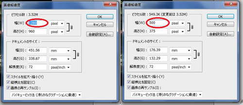 ピクセル数を半分ぐらいにする ピクセル数を半分ぐらいにする