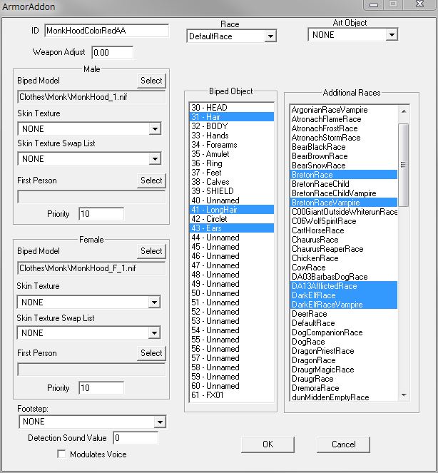 HoodedRobeのArmorAddon1