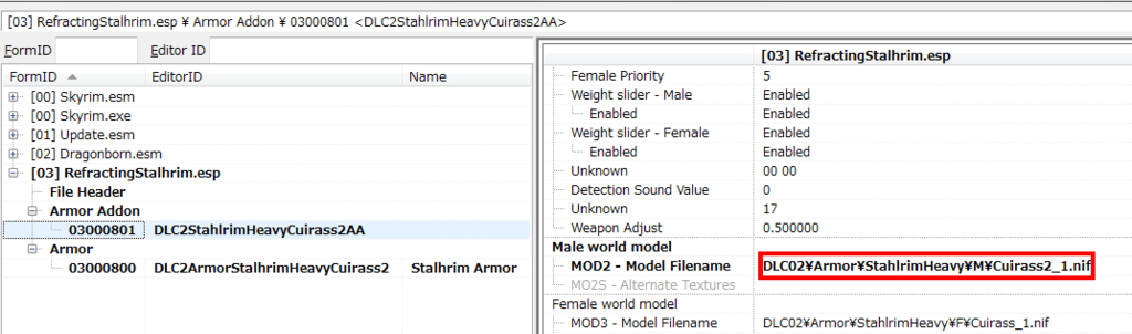 メッシュファイル指定の変更