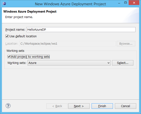 Windows Azure Plugin for Eclipse with Java を使ってWindows AzureでJettyを複数イン ...