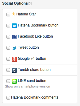 Choose Social Options