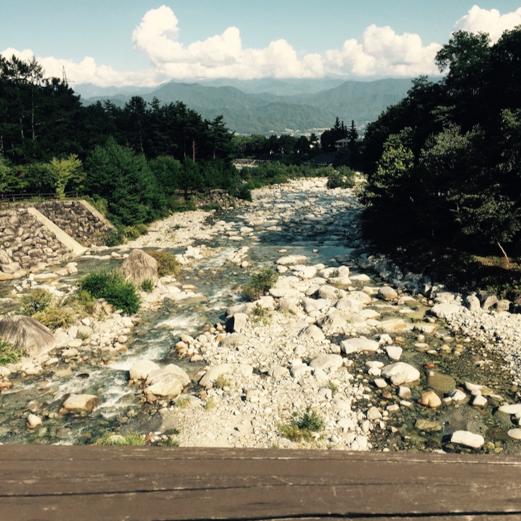 駒ヶ根 吊り橋から見た風景 画像