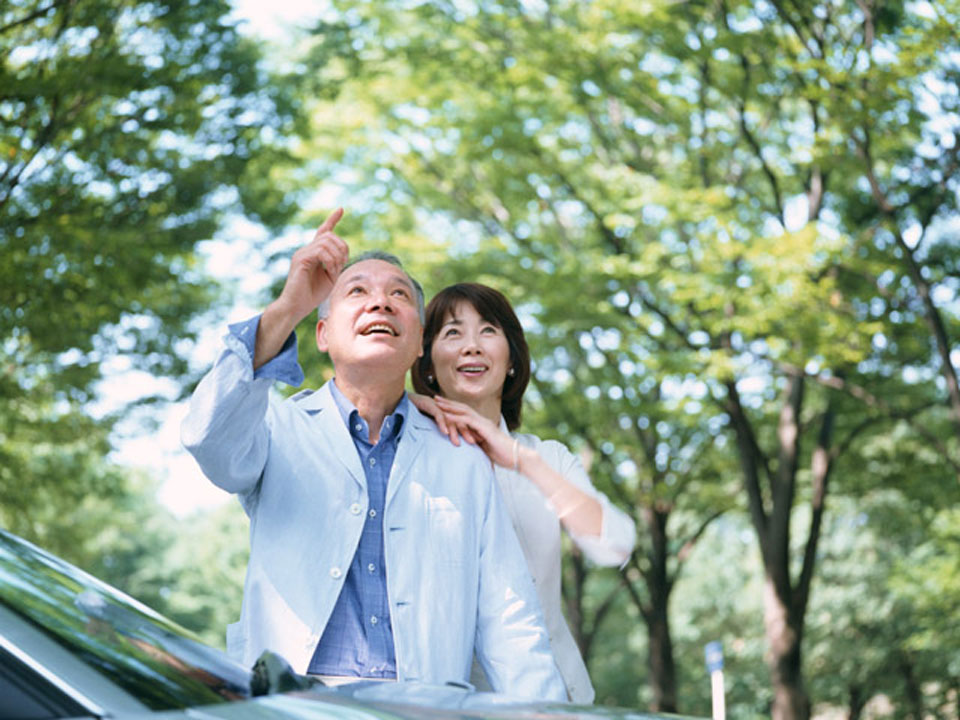 仲良し中高年夫婦