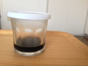 めんつゆが入った瓶