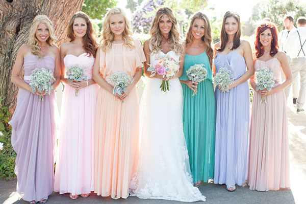 mismatched bridesmaid dresses