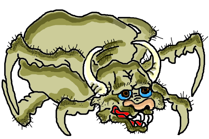 はてなブログの「絵を描く」機能を使って妖怪画を描いてみた - 「牛鬼」 - はてなブログの「絵を描く」機能を使って妖怪画を描いてみた - 「牛鬼」 -