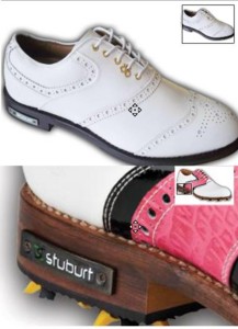 EccoとStuburt DCC Classic 本革底 ゴルフシューズ
