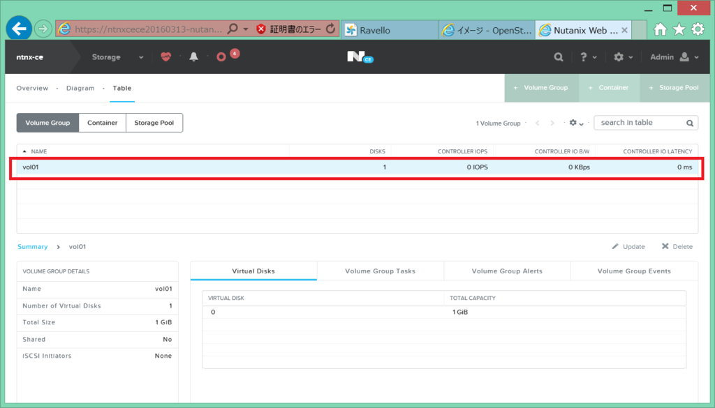 Nutanix x OpenStack での Snapshot 作成。 NTNX＞日記