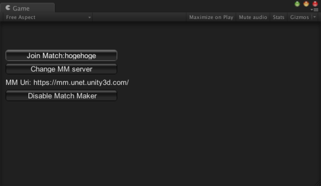 Unity network matchmaking