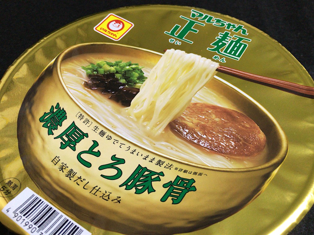 マルちゃん正麺　カップ　濃厚とろ豚骨
