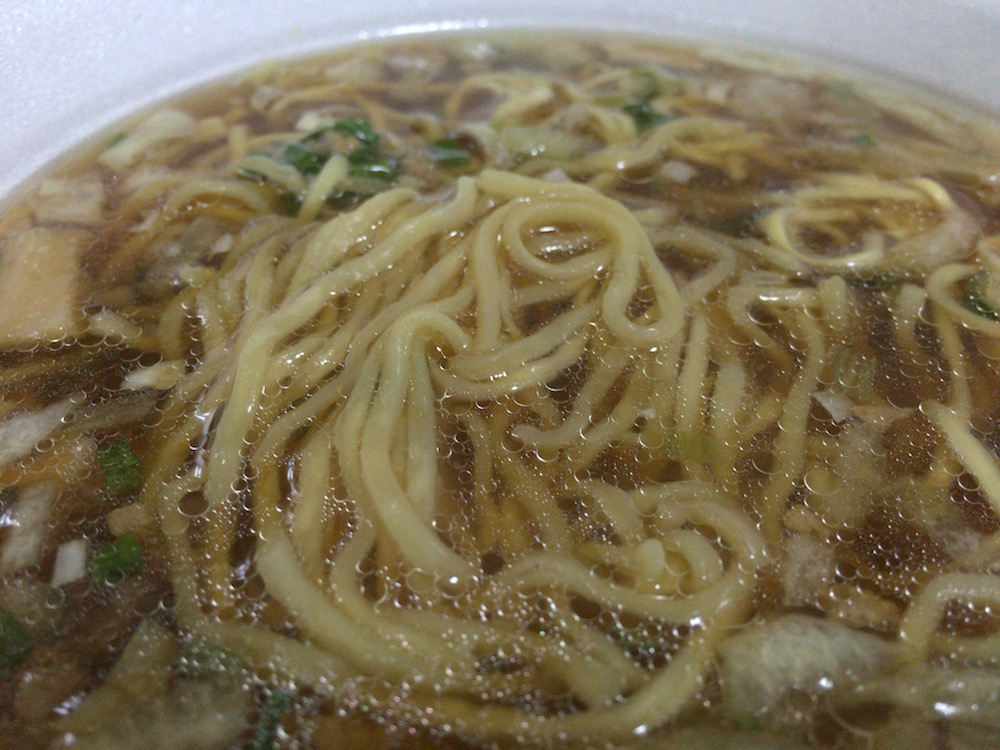 生茹で麺、そのまま冷凍乾燥法