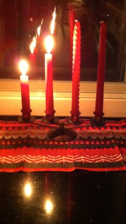 Candles on the Second Advent Sunday