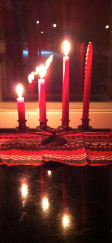 Candles on Third Advent Sunday