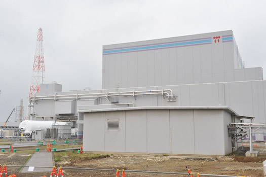 公開された第一原子炉建屋、新潟県柏崎刈羽原発にて 写真：山本宏樹