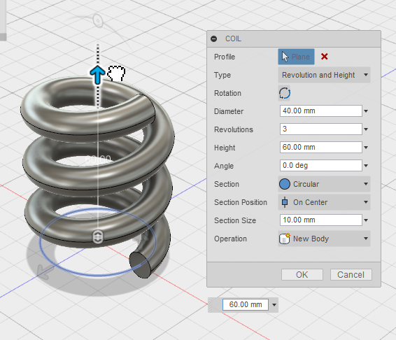 f:id:isopro:20150315023928p:plain 3DCAD Fusion360 CREATE Coil 使い方
