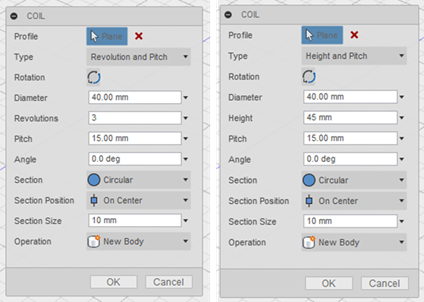 f:id:isopro:20150315024341p:plain 3DCAD Fusion360 CREATE Coil 使い方