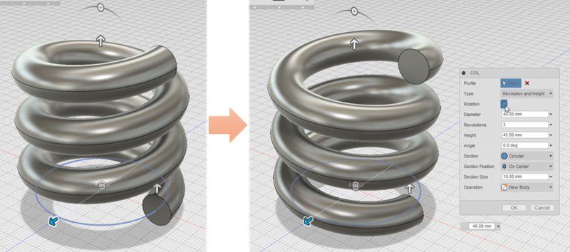 f:id:isopro:20150315030423p:plain 3DCAD Fusion360 CREATE Coil 使い方