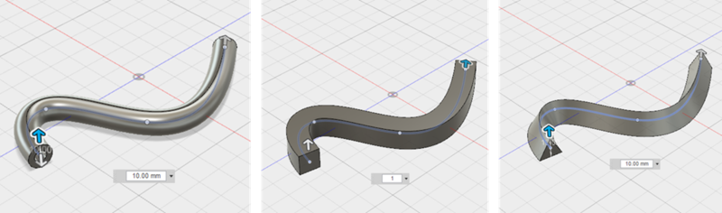 f:id:isopro:20150316070756p:plain 3DCAD Fusion360 CREATE Pipe 使い方