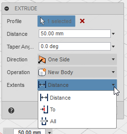 f:id:isopro:20150316095531p:plain 3DCAD Fusion360 CREATE Extrude 使い方