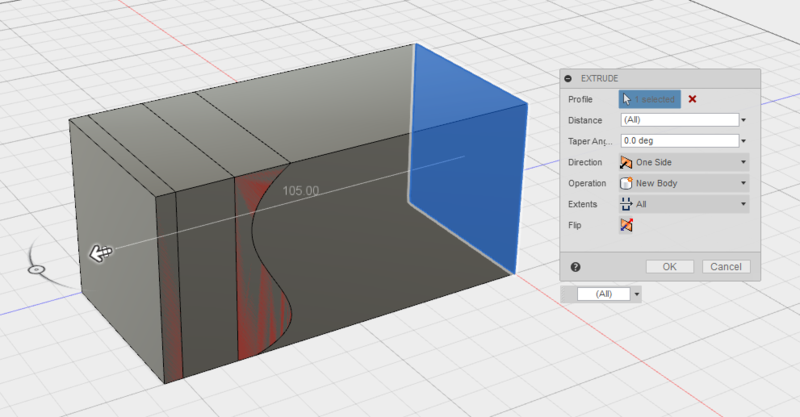 f:id:isopro:20150316100349p:plain 3DCAD Fusion360 CREATE Extrude 使い方