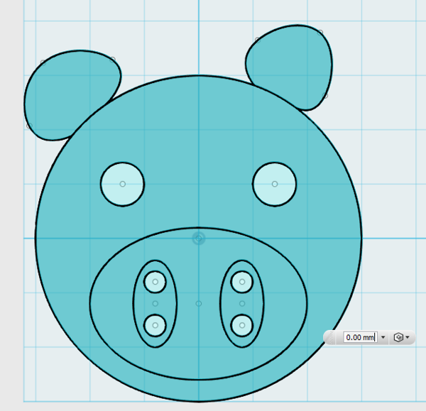 f:id:isopro:20150409135103p:plain 【チュートリアル】3DCAD 123D Design キャラクターボタン Part3