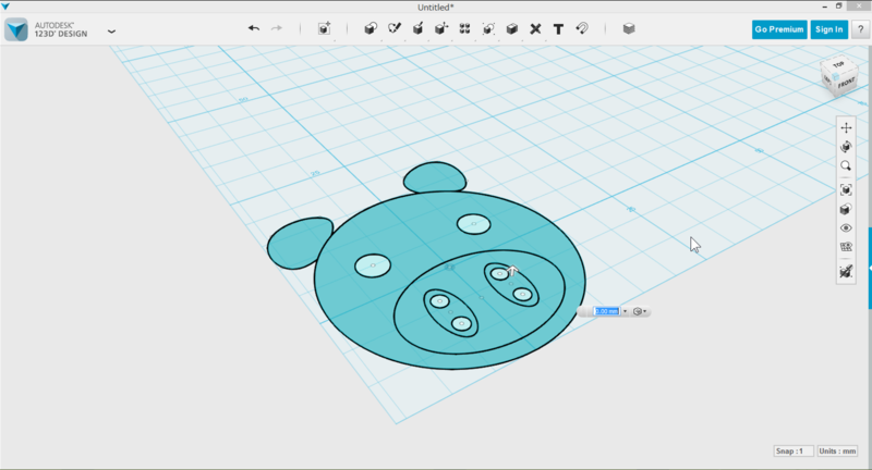 f:id:isopro:20150409135213p:plain 【チュートリアル】3DCAD 123D Design キャラクターボタン Part3