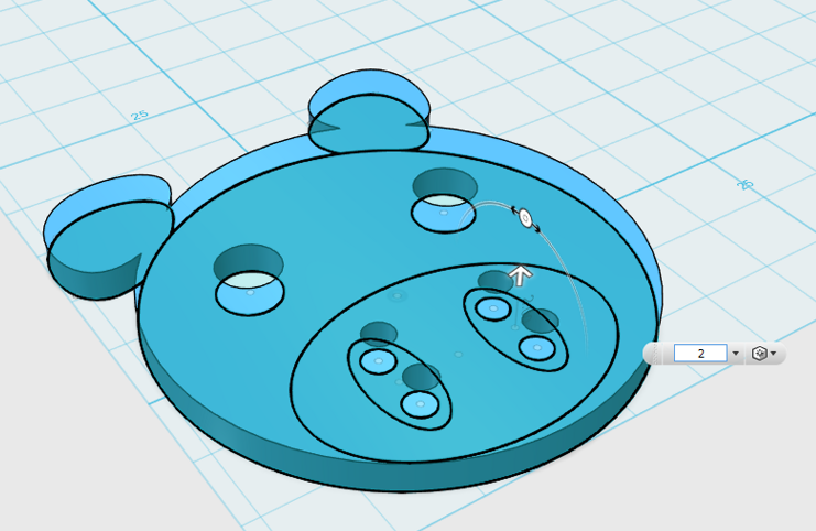 f:id:isopro:20150409135414p:plain 【チュートリアル】3DCAD 123D Design キャラクターボタン Part3