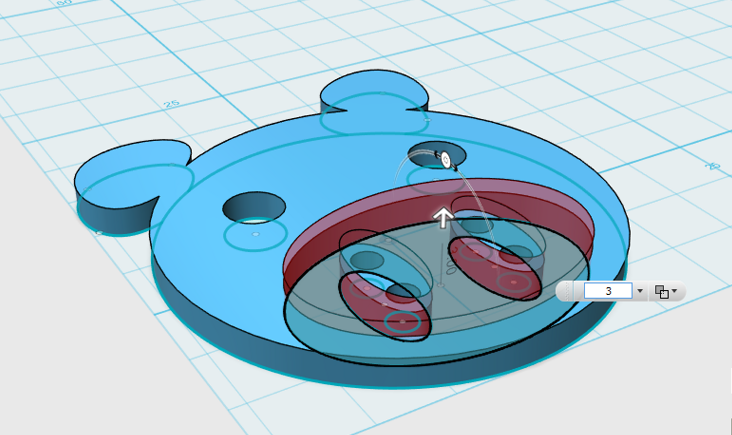 f:id:isopro:20150409135616p:plain 【チュートリアル】3DCAD 123D Design キャラクターボタン Part3