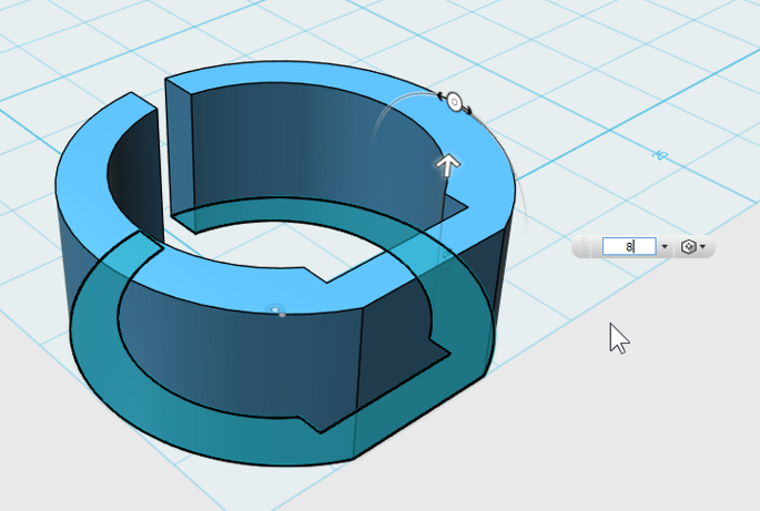 f:id:isopro:20150411171458p:plain 【チュートリアル】3DCAD 123D Design ボタン指輪 Part2