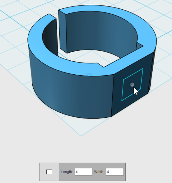 f:id:isopro:20150411172041p:plain 【チュートリアル】3DCAD 123D Design ボタン指輪 Part2