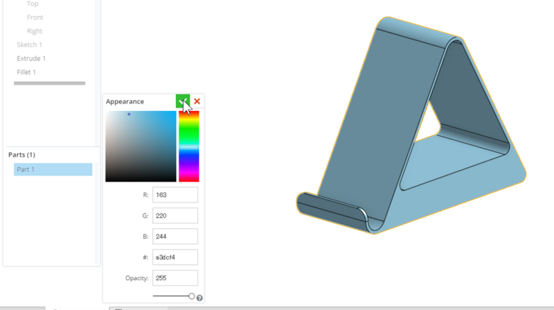 f:id:isopro:20150513202518p:plain 【チュートリアル】3DCAD Onshape スマホスタンド Part3
