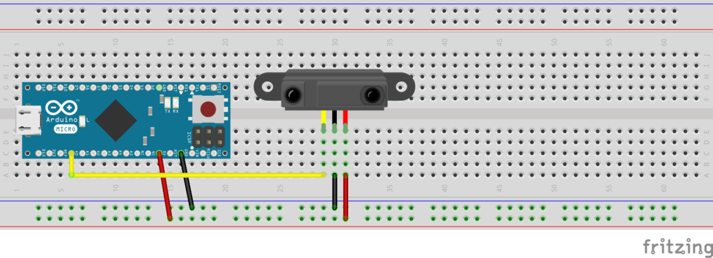 【Arduino電子工作】距離センサの入力を読む（距離の変動をみる）