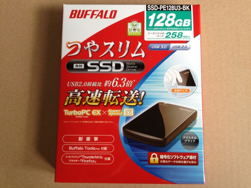 新品★BUFFALO SSD BUFFALO 外付けSSD128GB (SSD-PEU3-BK) 購入レポート - かもめ日報