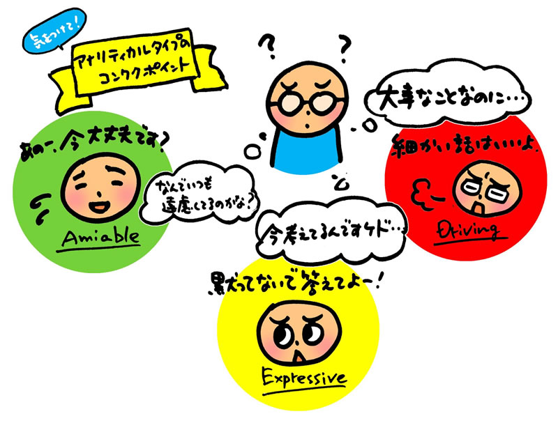一体何を考えてるんだ・・・。アナリティカルタイプとの上手なコミュニケーション法