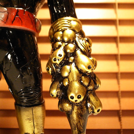 REALHEAD ドクロックスマン REALHEAD/SKULL TOYS ドクロックスマン(黒成型/金/紫塗装/マント