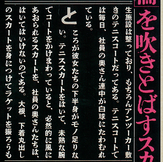 府川充男の仕事1987