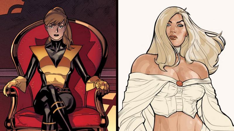 アメコミ　marvel　x-men 　エマ・フロスト　マーク・ブルックス　サイン アメコミ marvel x-men エマ・フロスト マーク・ブルックス
