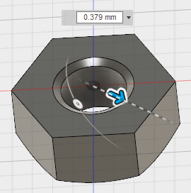 面取りをするエッジの指定します。 面取りをするエッジの指定します。
