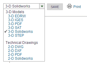 ダウンロードするデータの型式を指定できます ダウンロードするデータの型式を指定できます