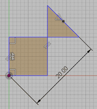 寸法を変更します。意図しない形状になりました。 寸法を変更します。意図しない形状になりました。