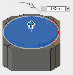 1片側に押し出します。 1片側に押し出します。