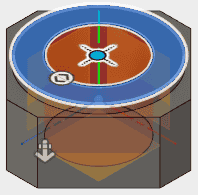 面を選択し、z軸上にスナップします。 面を選択し、z軸上にスナップします。