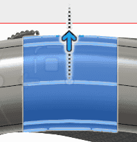選択された面を移動します。 選択された面を移動します。