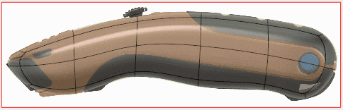 残りのT-スプライン形状のために、先程の2つの手順を繰り返します。 残りのT-スプライン形状のために、先程の2つの手順を繰り返します。