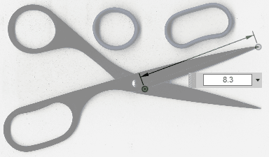 実物を測定しやすい部分で、長さを指定します。 実物を測定しやすい部分で、長さを指定します。