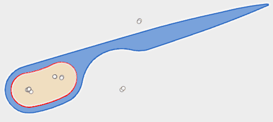 領域を選択して押し出します。 領域を選択して押し出します。