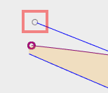 スケッチで描いた、線の端部に平面を構築します。 スケッチで描いた、線の端部に平面を構築します。
