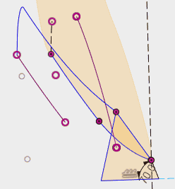 作製した平面にスケッチします。 作製した平面にスケッチします。