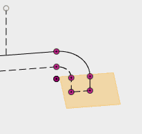 作成した平面にスケッチを作成します。 作成した平面にスケッチを作成します。